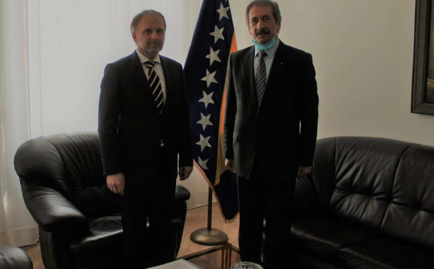 Bakir Sadović se sastao s ambasadorom Države Palestine u BiH